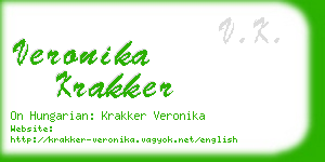veronika krakker business card